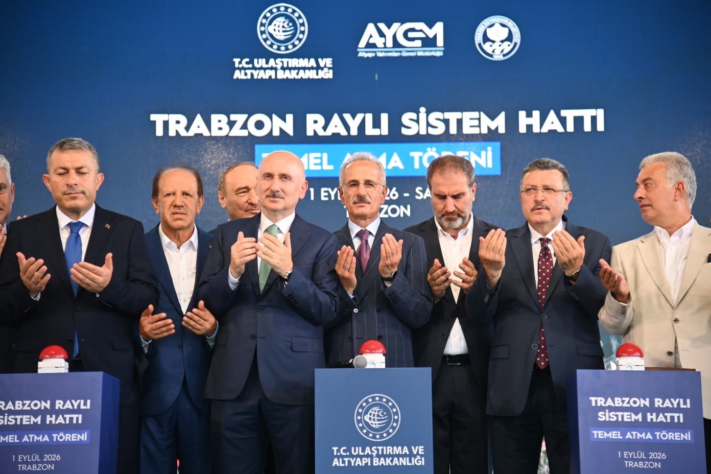 Trabzon’un yarım asırlık hayali raylı sistemin temeli atıldı