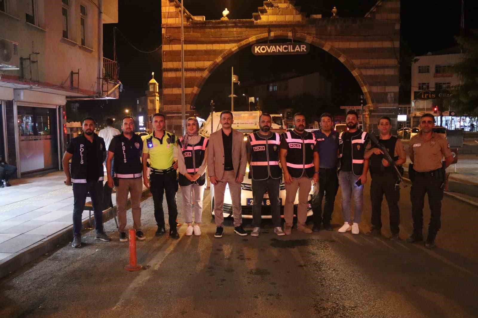 Kovancılar polisinden şok uygulama