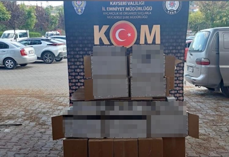 Kayseri&rsquo;de sigara ka&ccedil;ak&ccedil;ılarına operasyon: 2 g&ouml;zaltı