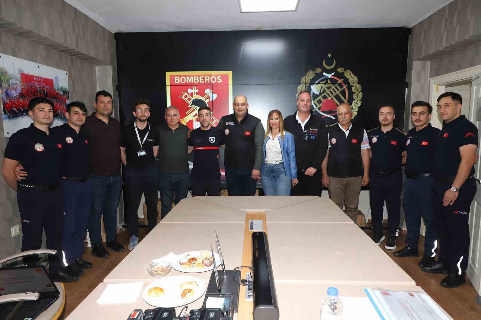 Mersin itfaiyesinin AKOM sistemi İspanyol heyeti etkiledi