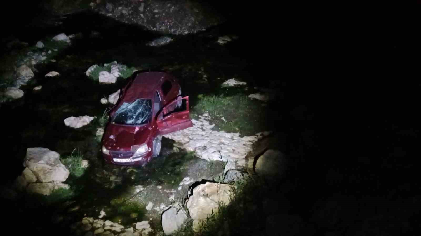 Kastamonu&rsquo;da otomobil &ccedil;aya u&ccedil;tu: 4 yaralı