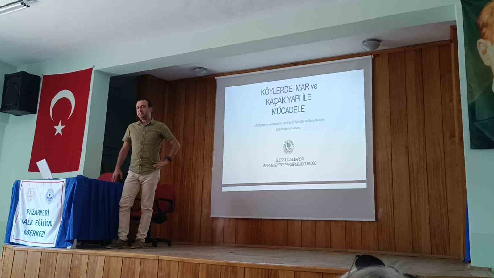 Ka&ccedil;ak yapılaşmaya karşı muhtarlara eğitim