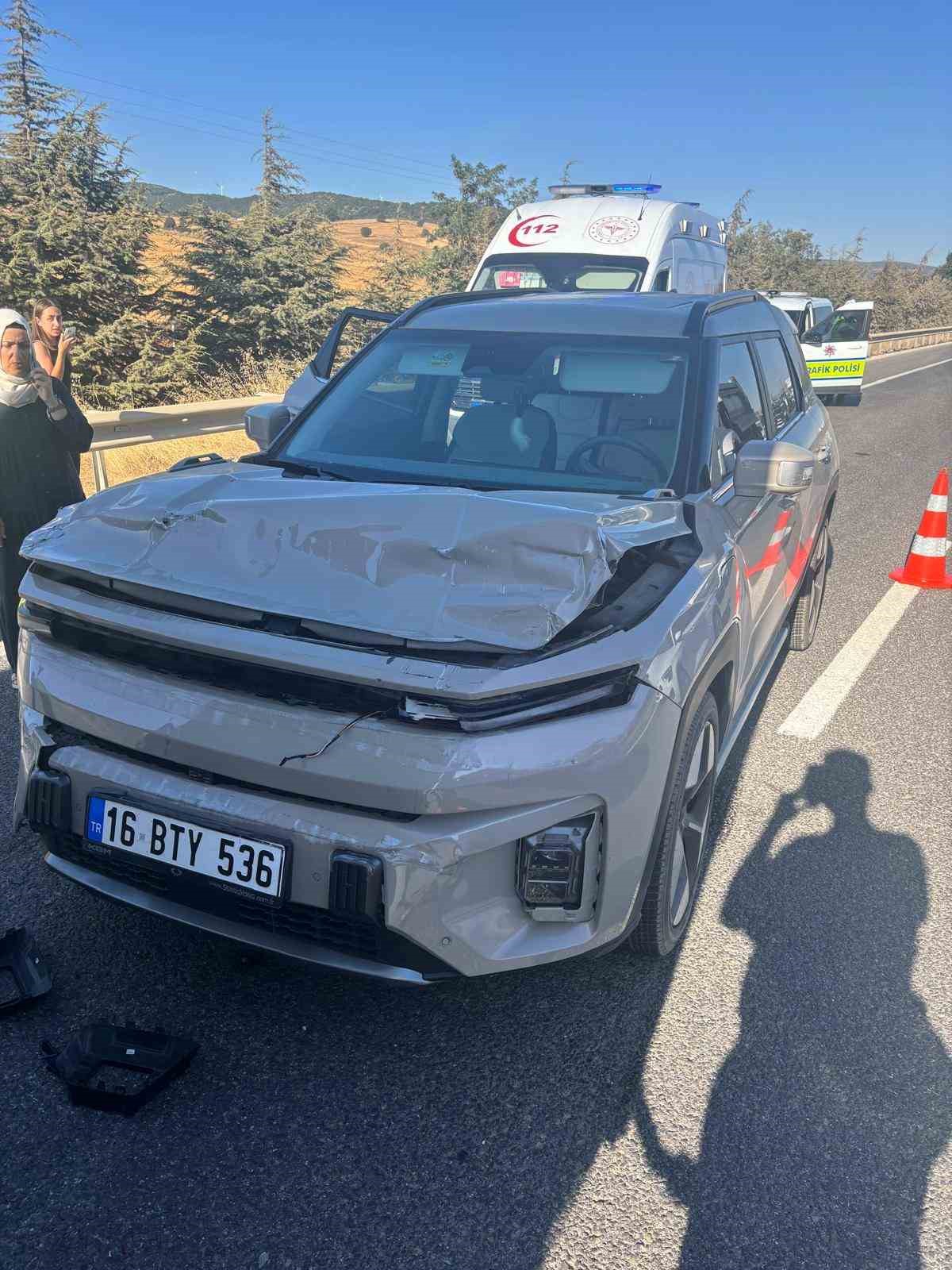 Bilecik&rsquo;te zincirleme trafik kazası, 2 yaralı