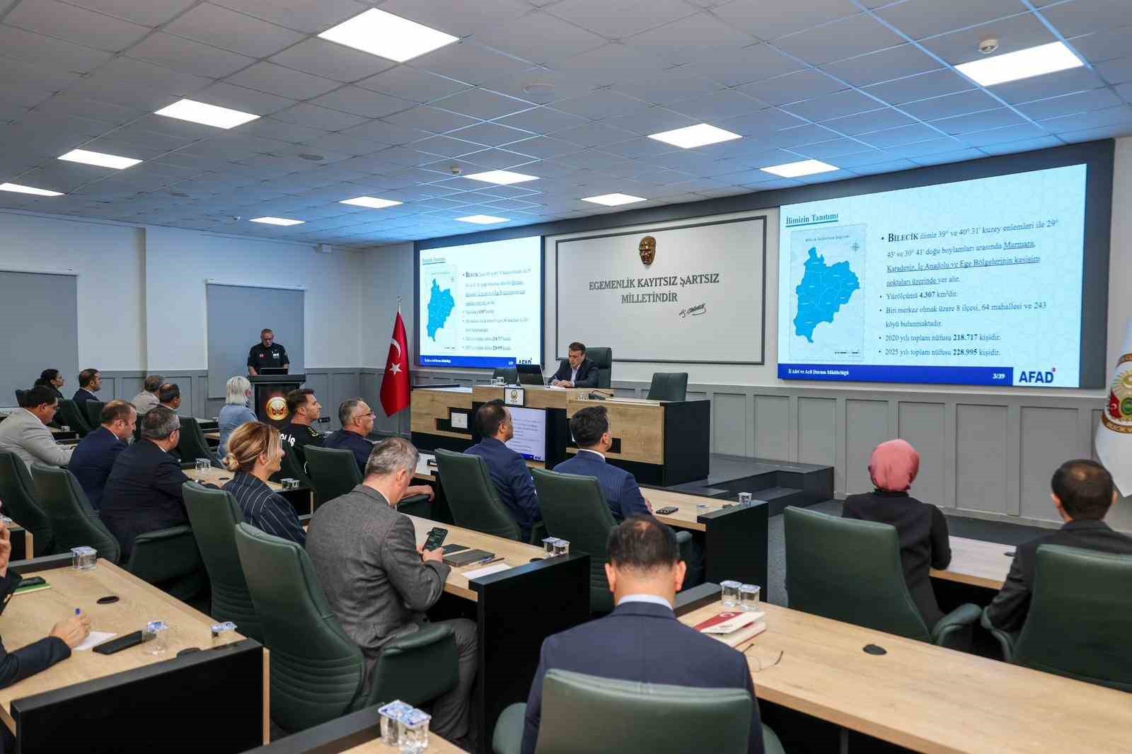 Bilecik&rsquo;te afet risklerini azaltmak i&ccedil;in İRAP toplantısı yapıldı