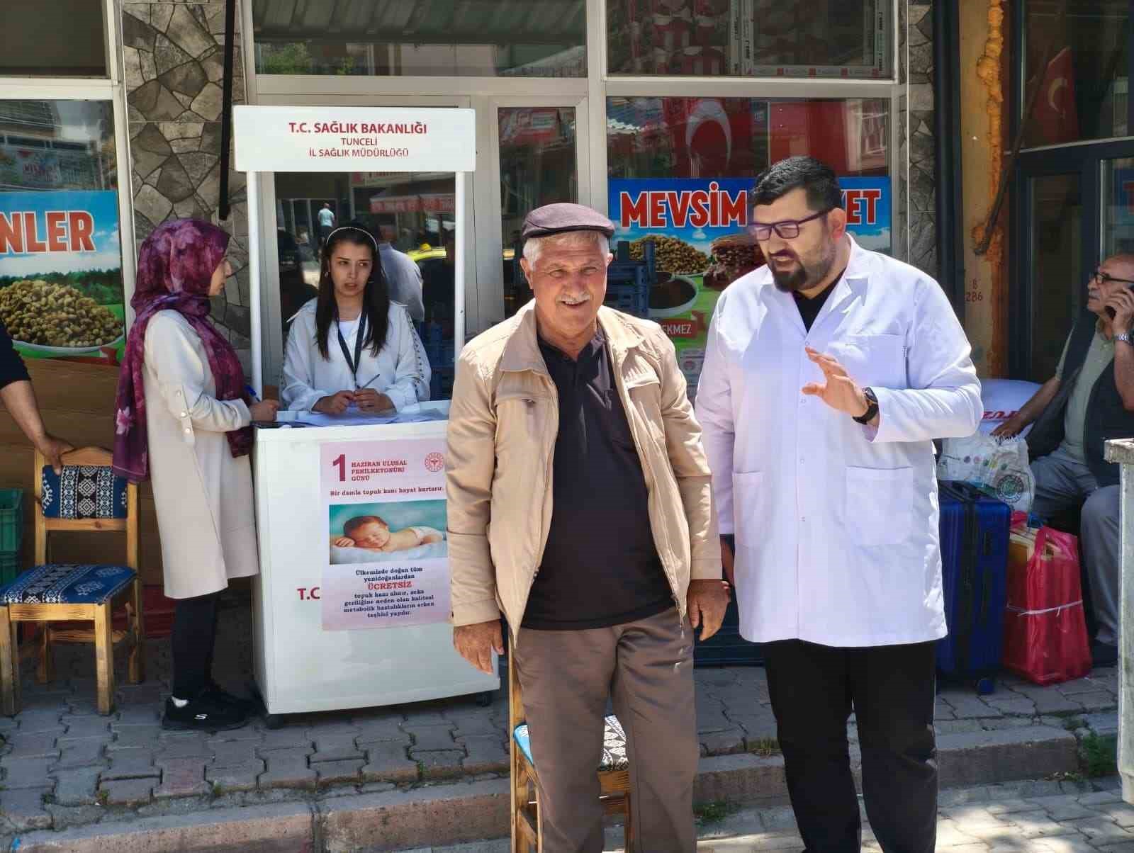 &Ccedil;emişgezek&rsquo;te vatandaşlara fiziksel sağlık taraması yapıldı