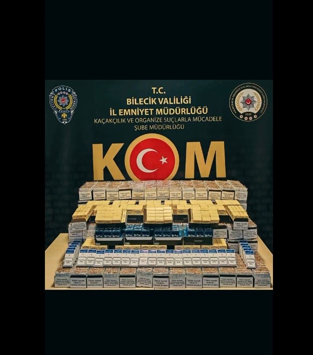 Bilecik&rsquo;te 28 bin 500 adet doldurulmuş makaron ele ge&ccedil;irilmiş