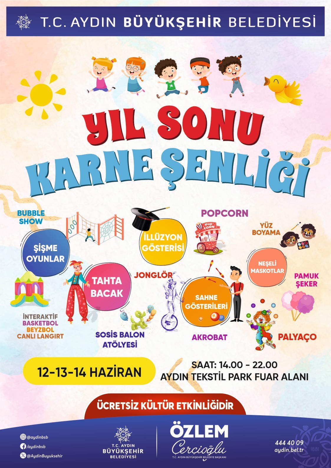 Aydın&rsquo;da yıl sonu karne şenliği başlıyor