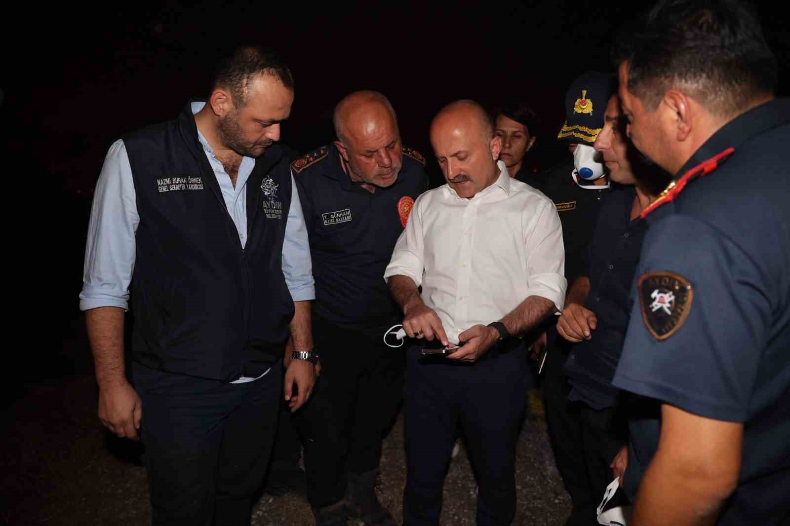 Aydın Valisi Varol yangın b&ouml;lgesinde incelemelerde bulundu