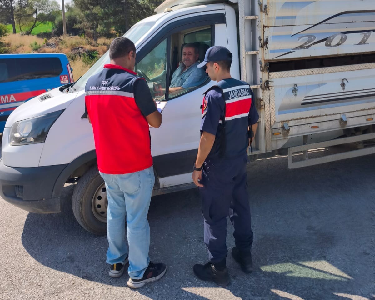 Uşak&rsquo;ta hayvan hastalıklarına karşı yol kontrolleri s&uuml;r&uuml;yor