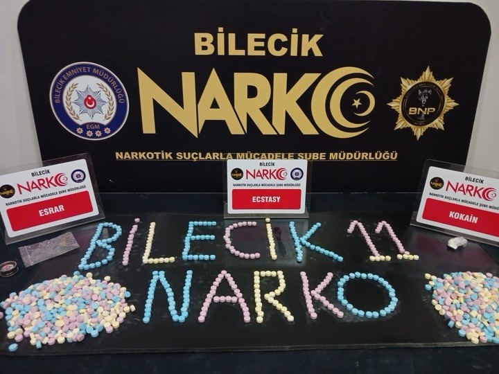 Bilecik d&acirc;hil 71 ilde uyuşturucu madde satıcılarına y&ouml;nelik operasyon