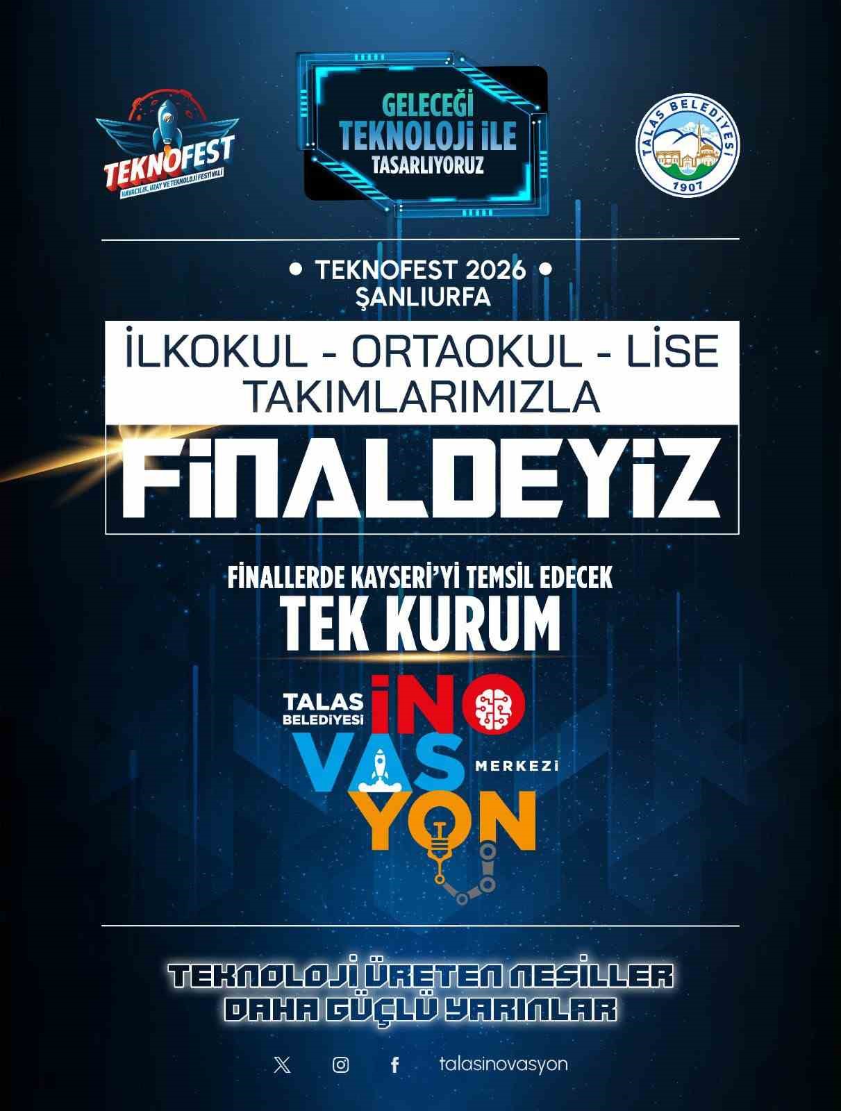 Talas İnovasyon Merkezi TEKNOFEST&rsquo;te tarih yazdı