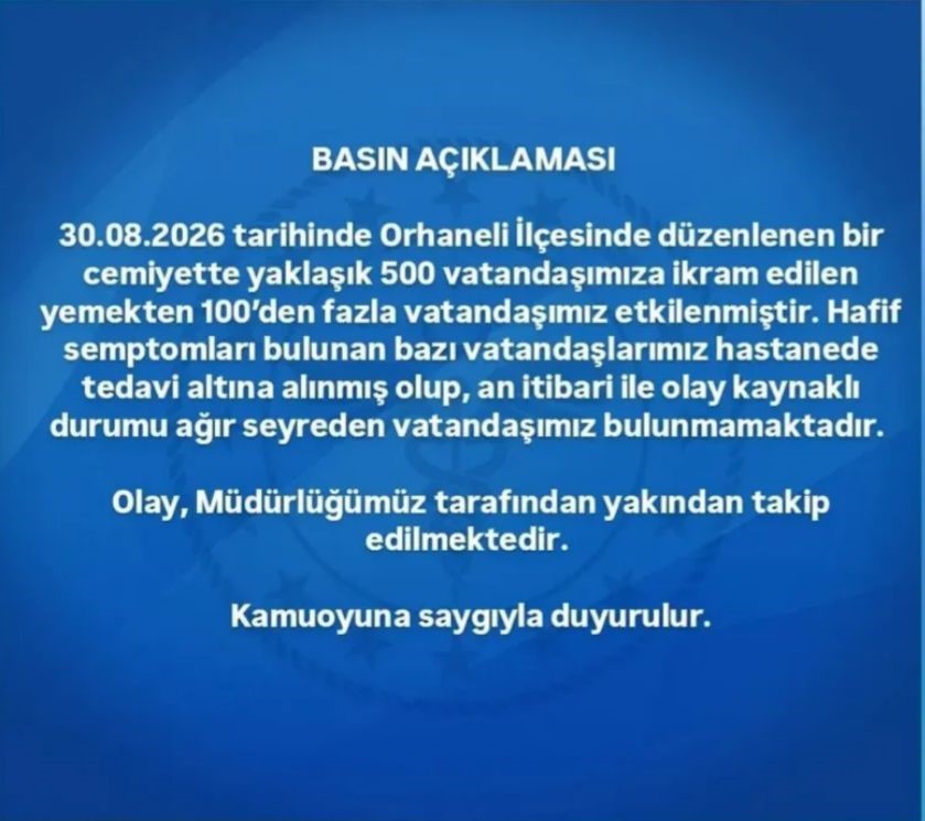 Bursa İl Sağlık M&uuml;d&uuml;rl&uuml;ğ&uuml;: "Durumu ağır seyreden vatandaşımız yok"