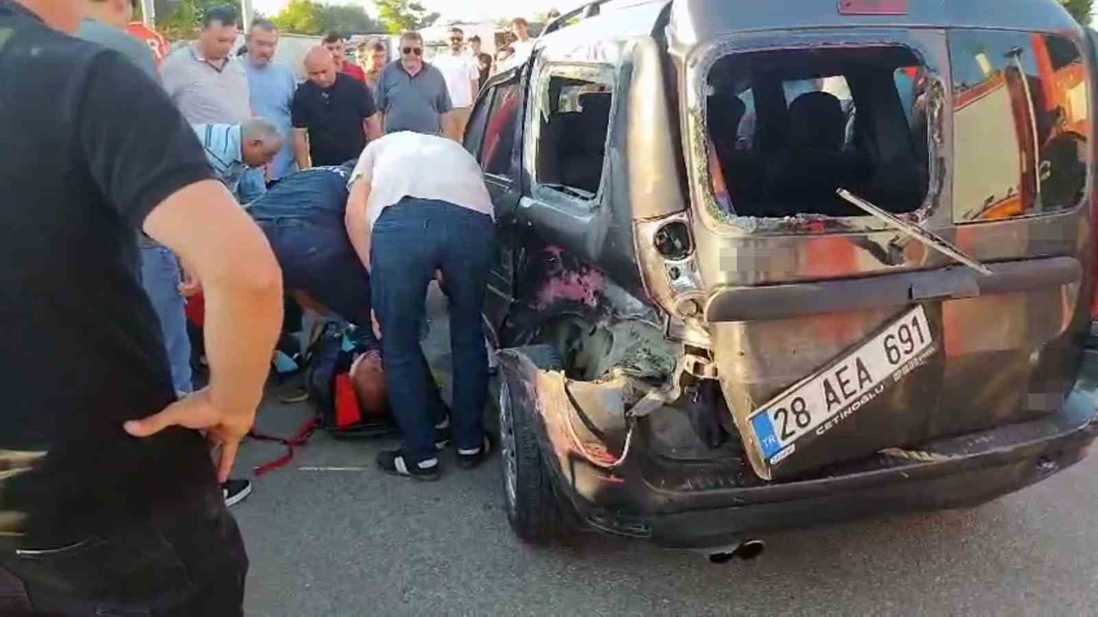 Giresun&rsquo;da trafik kazası: 1 yaralı