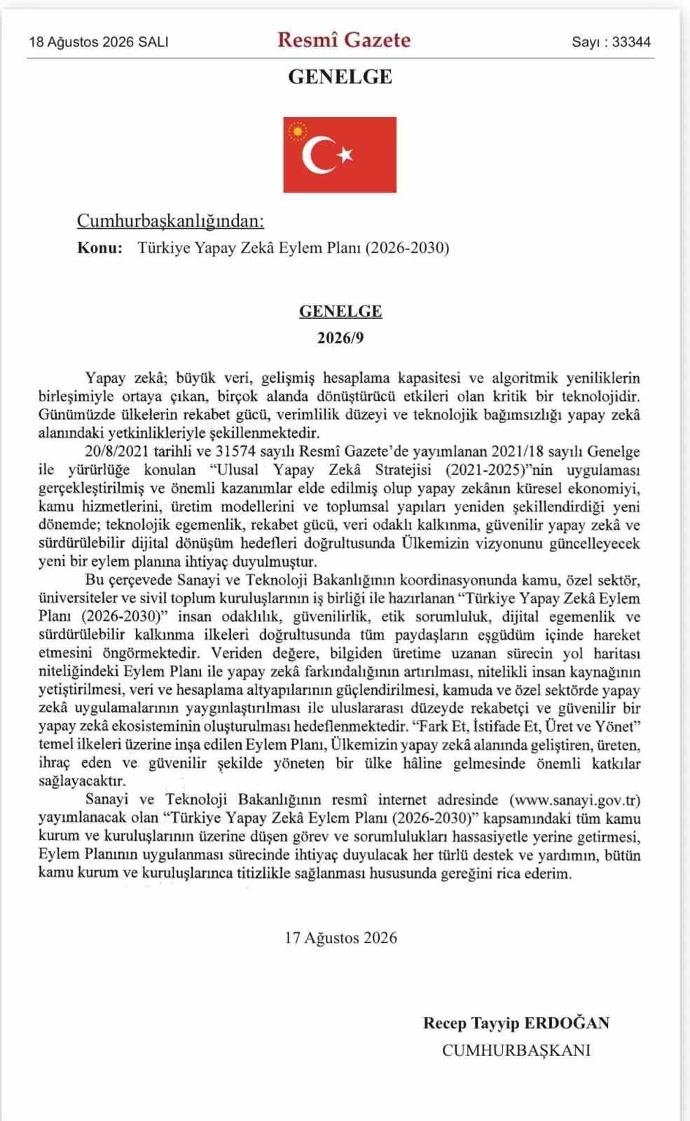 Yapay zekada 1 trilyon liralık ekonomik değer hedefi