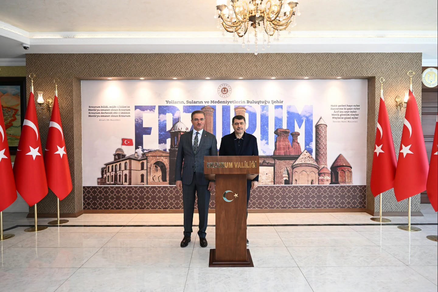 Vasip Şahin Erzurum&rsquo;da