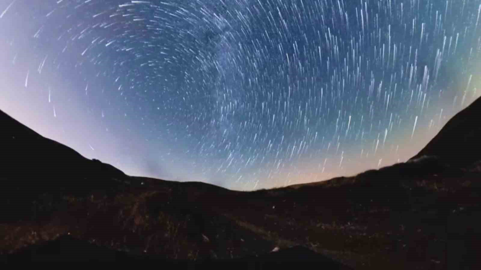 Niğde semalarında Perseid Meteor Yağmuru g&ouml;rsel ş&ouml;len oluşturdu