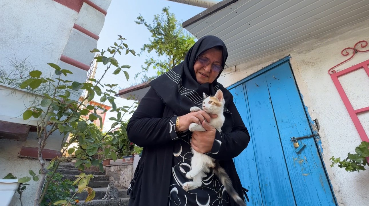 60 yıllık &ouml;rg&uuml; tutkusuyla hem ağa&ccedil;ları s&uuml;sl&uuml;yor hem sokak hayvanlarına destek oluyor