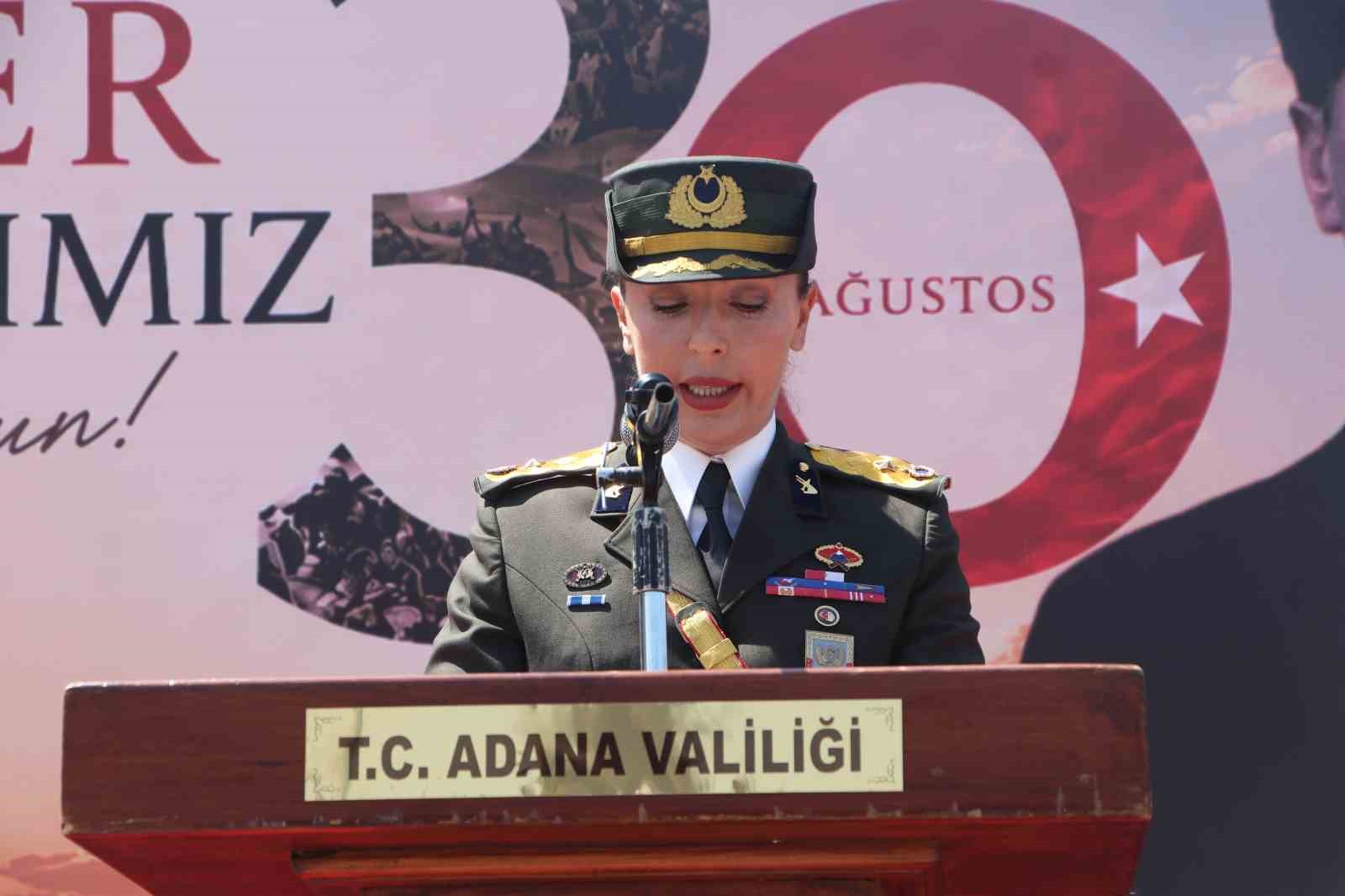 Adana&rsquo;da 30 Ağustos Zafer Bayramı kutlandı