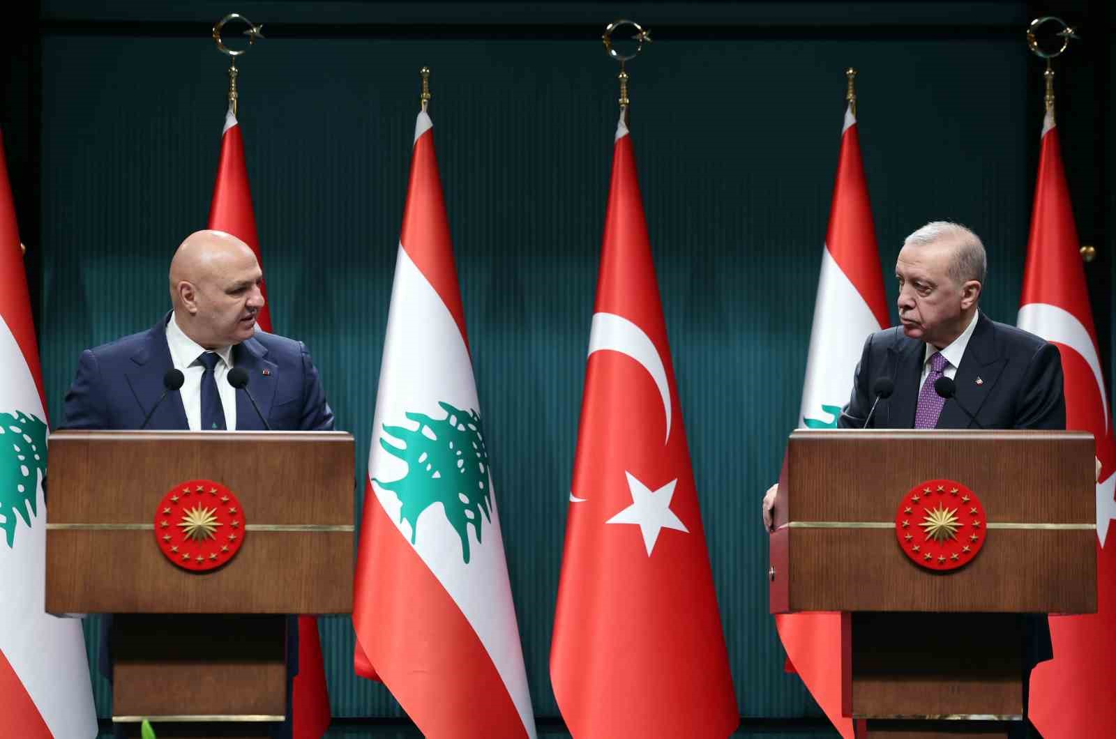 Cumhurbaşkanı Erdoğan: "G&uuml;venlik bağlamında L&uuml;bnan Silahlı Kuvvetleri&rsquo;ne desteğimiz s&uuml;recek"