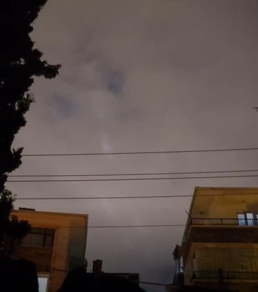 Başkent&rsquo;te g&ouml;ky&uuml;z&uuml;ndeki ışıklar merak uyandırdı