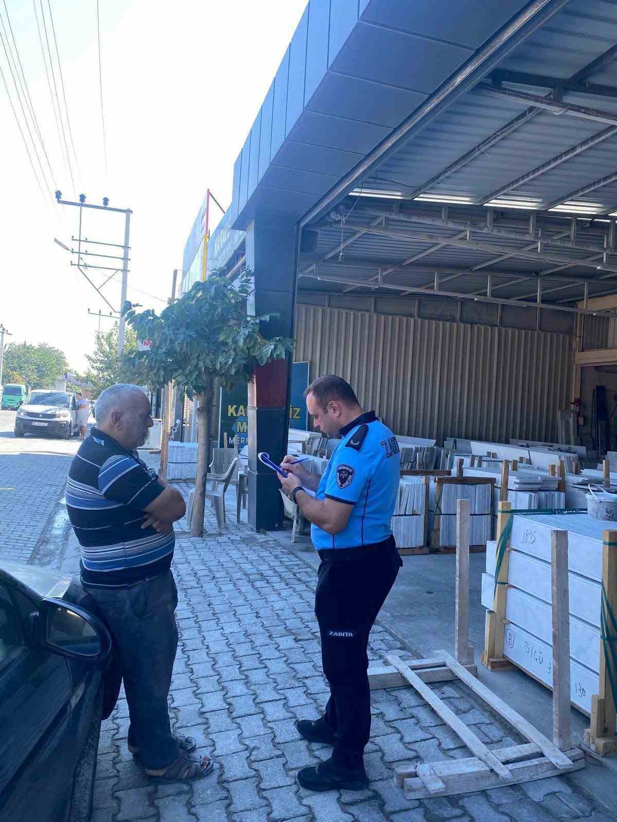 Germencik&rsquo;te sanayi sitesindeki işletmelere ruhsat denetimi