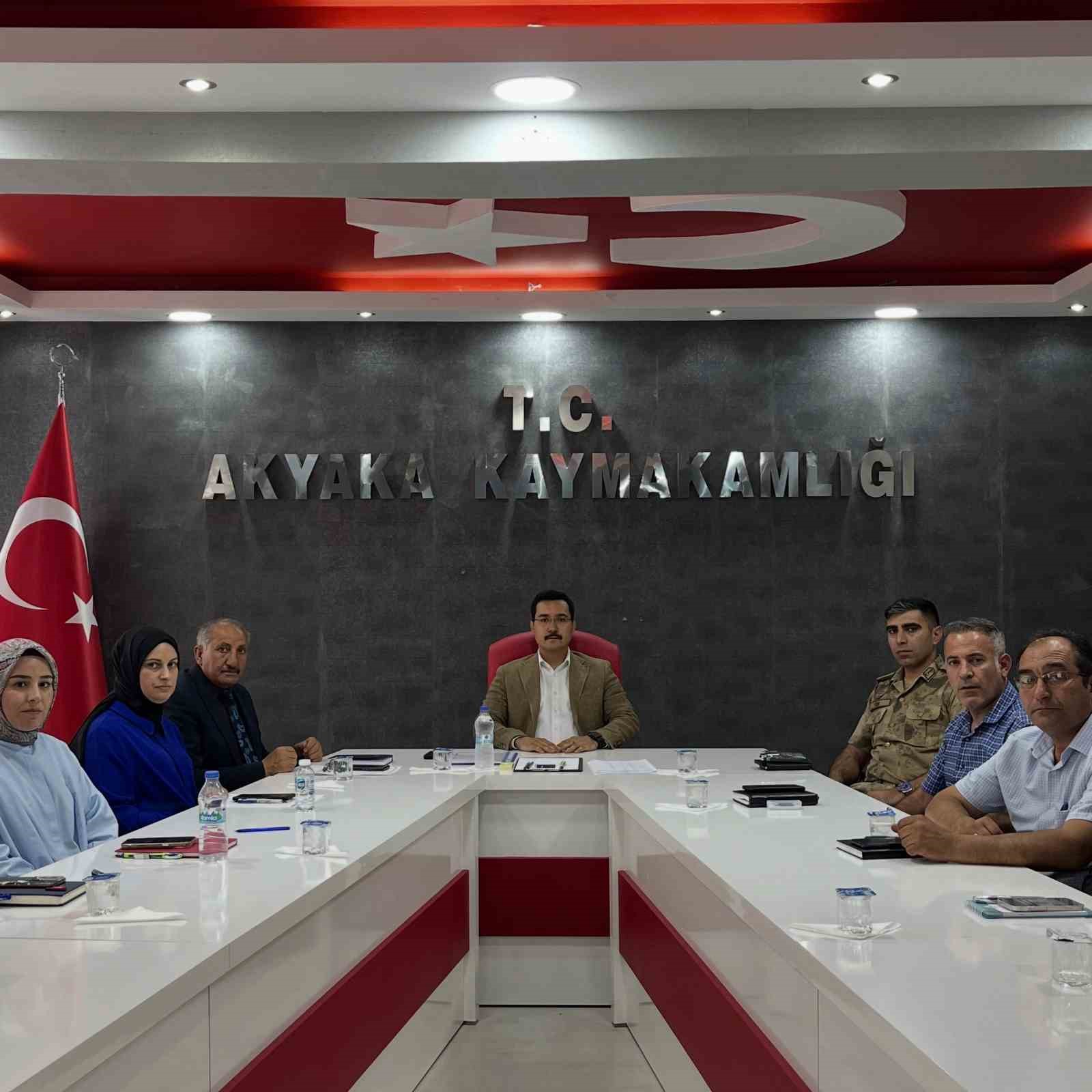Akyaka&rsquo;da kurum amirleri toplantısı ger&ccedil;ekleştirildi