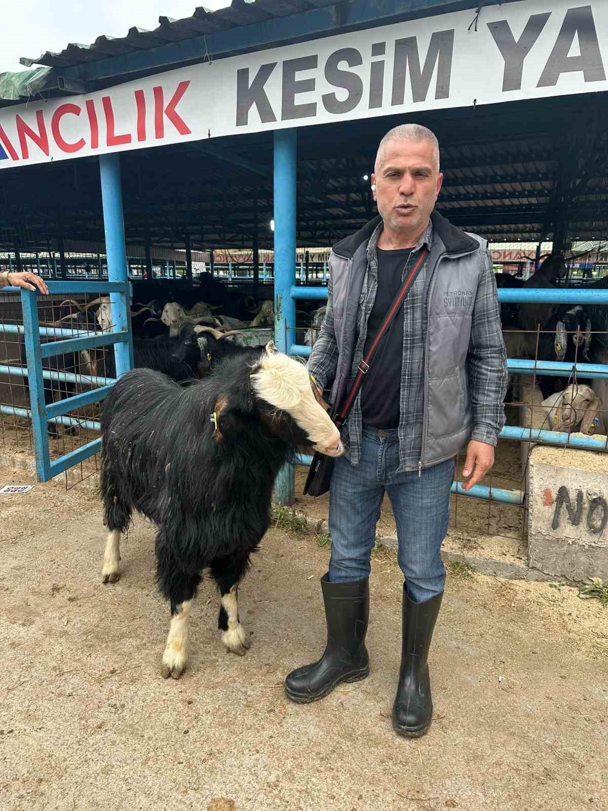 Bursa&rsquo;daki kurban pazarının şampiyon ke&ccedil;isi 47 bin liradan satıldı