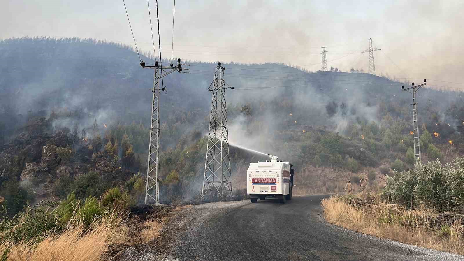 Alanya&rsquo;daki yangına 95 ara&ccedil; ve 320 personelle m&uuml;dehale ediliyor