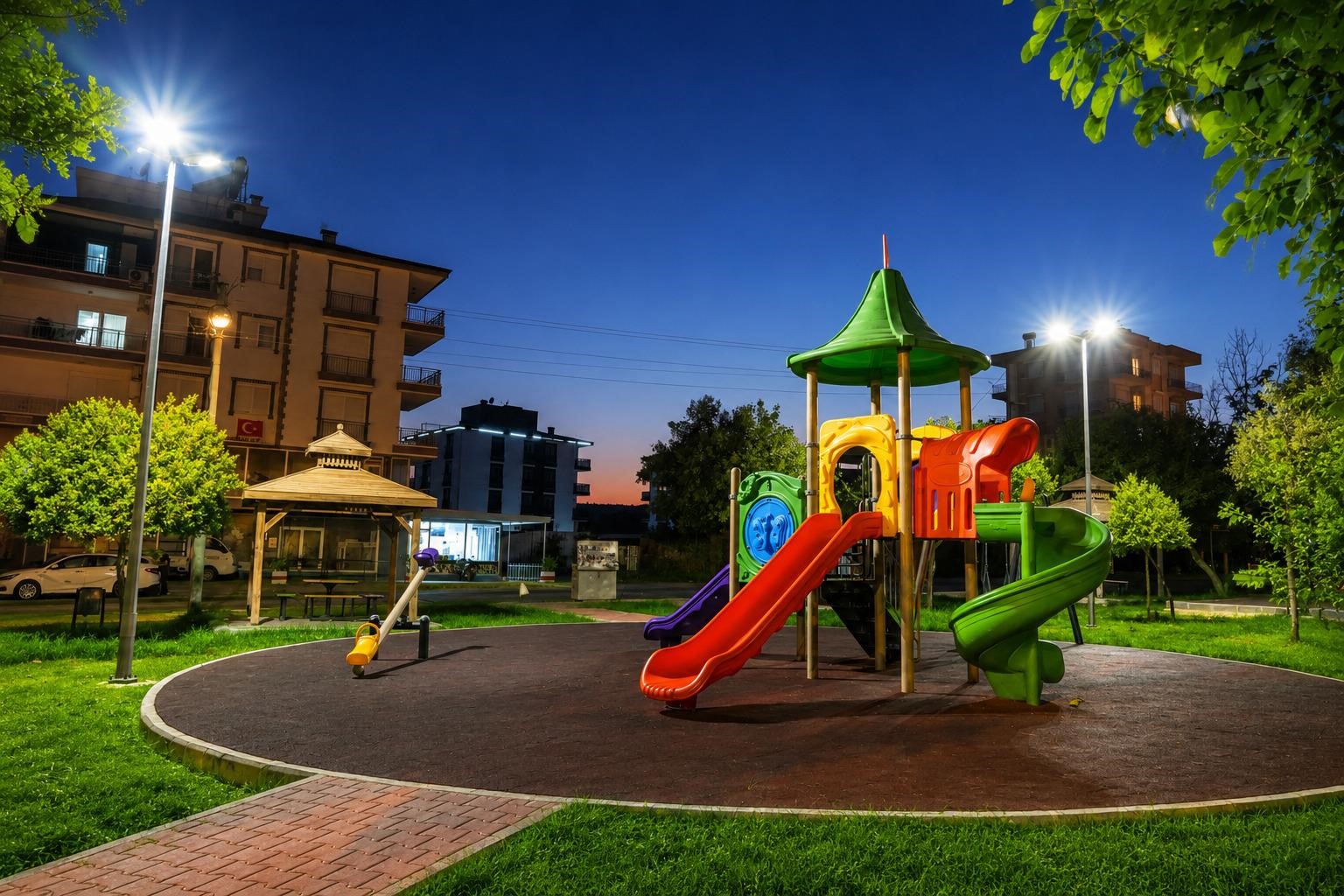 Kepez&rsquo;de 100&rsquo;&uuml;n &uuml;zerinde park aydınlatıldı