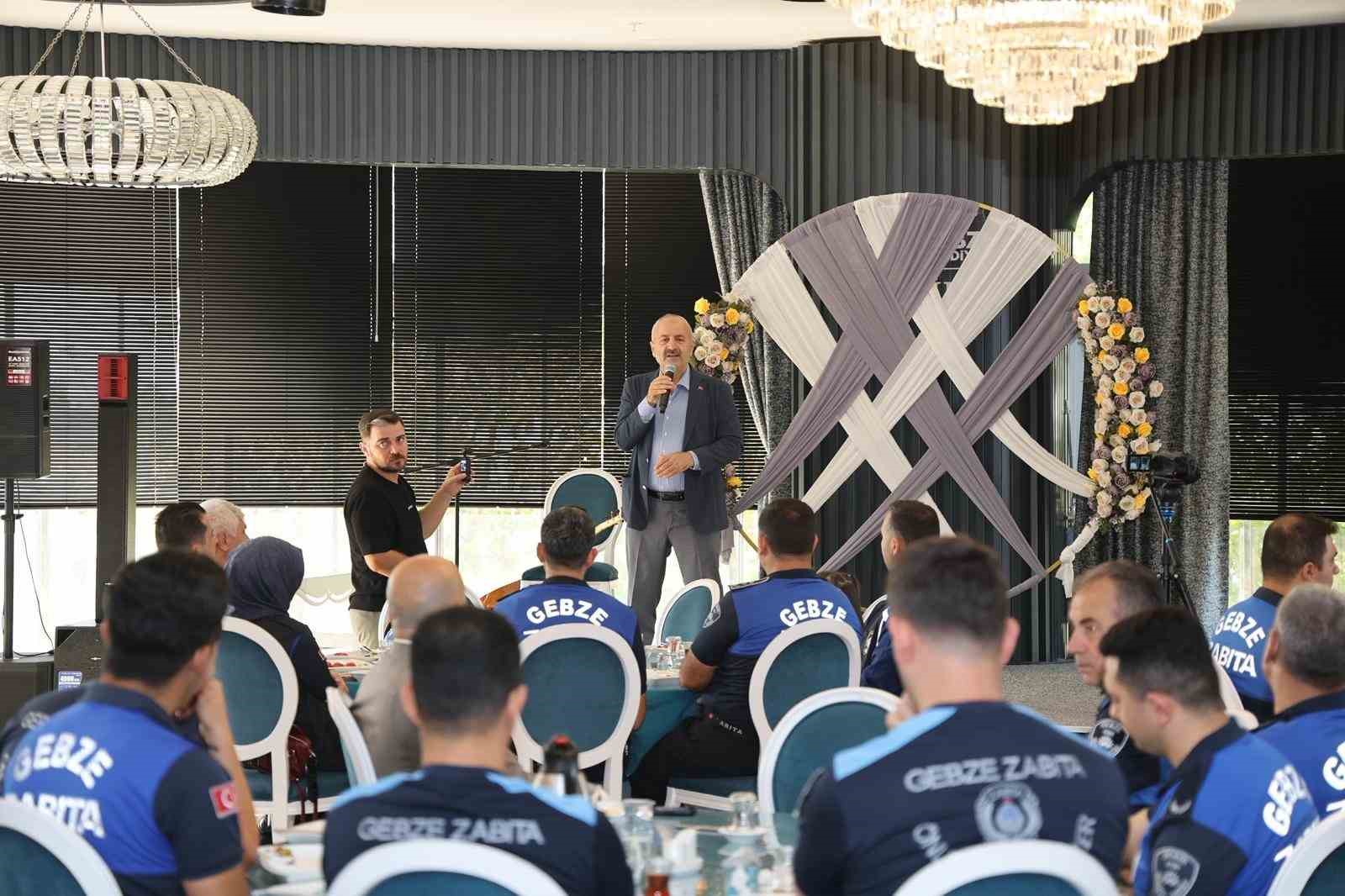 Başkan B&uuml;y&uuml;kg&ouml;z zabıta personeliyle buluştu