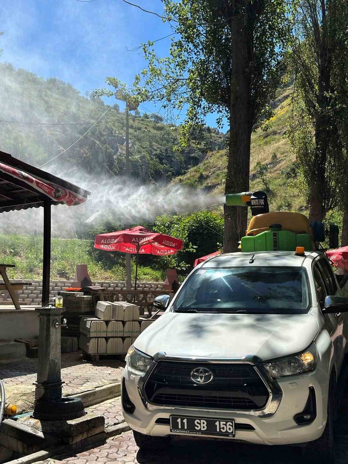 Bilecik&rsquo;te piknik alanlarında ila&ccedil;lama &ccedil;alışması ger&ccedil;ekleştirildi
