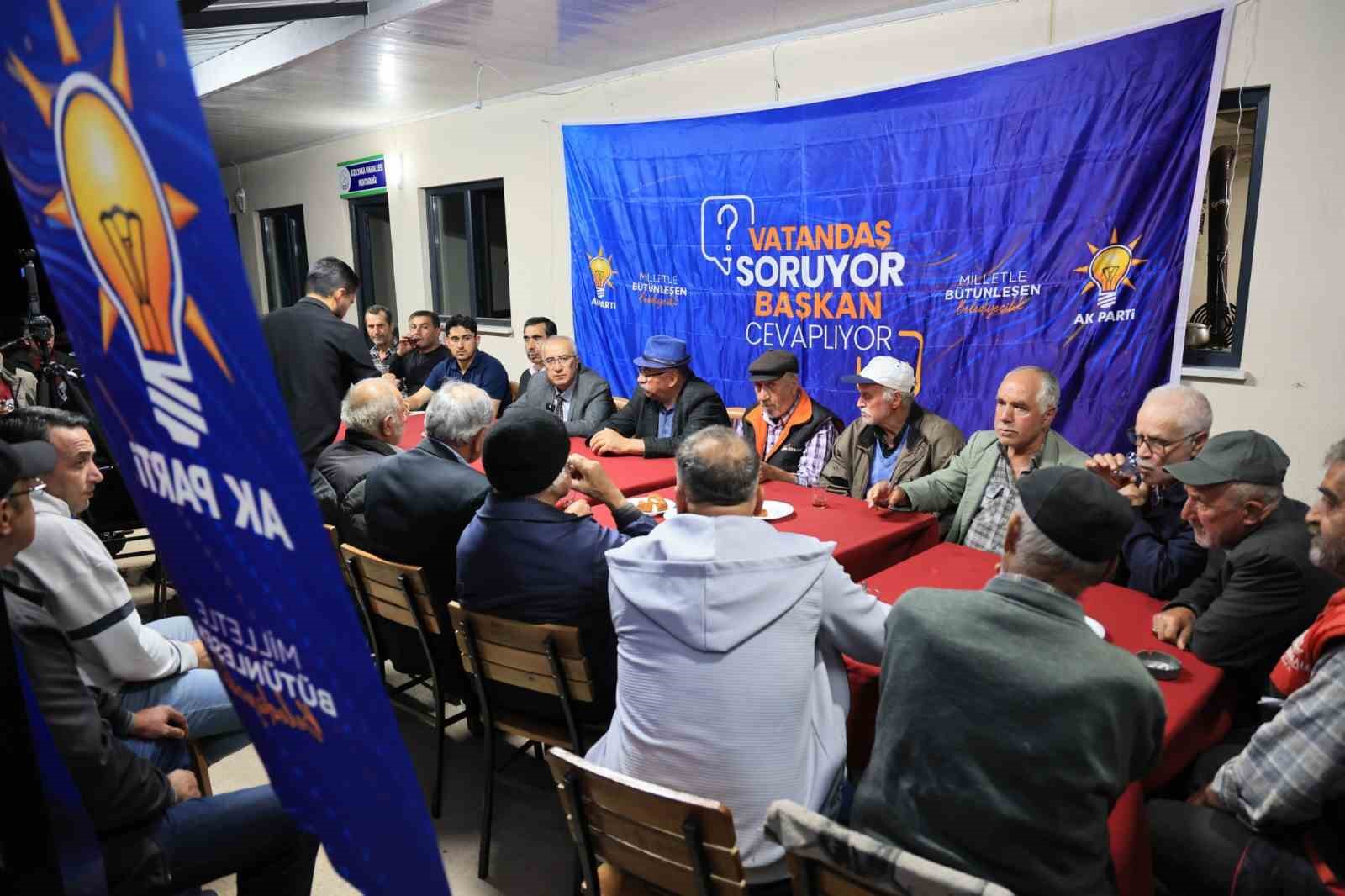Başkan Arslan, Kızılyaka Mahallesi&rsquo;nde vatandaşlarla buluştu