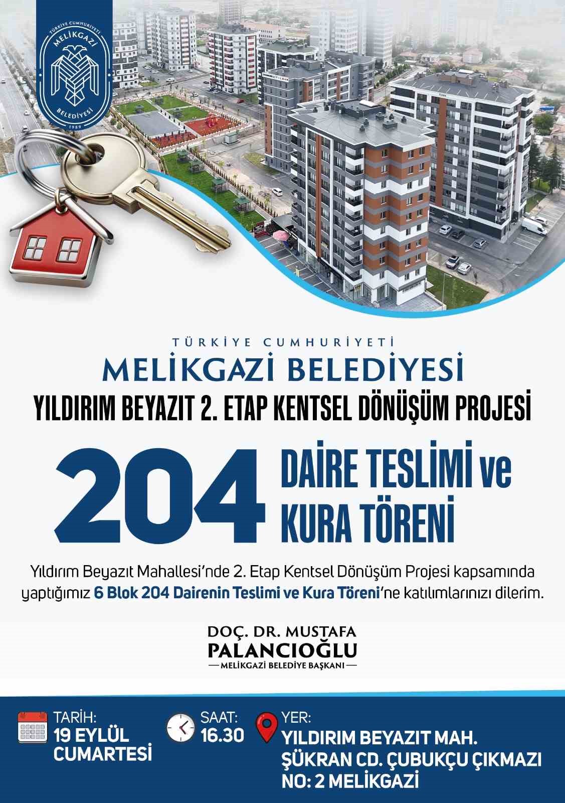Yıldırım Beyazıt&rsquo;ta 204 daire sahipleriyle buluşuyor
