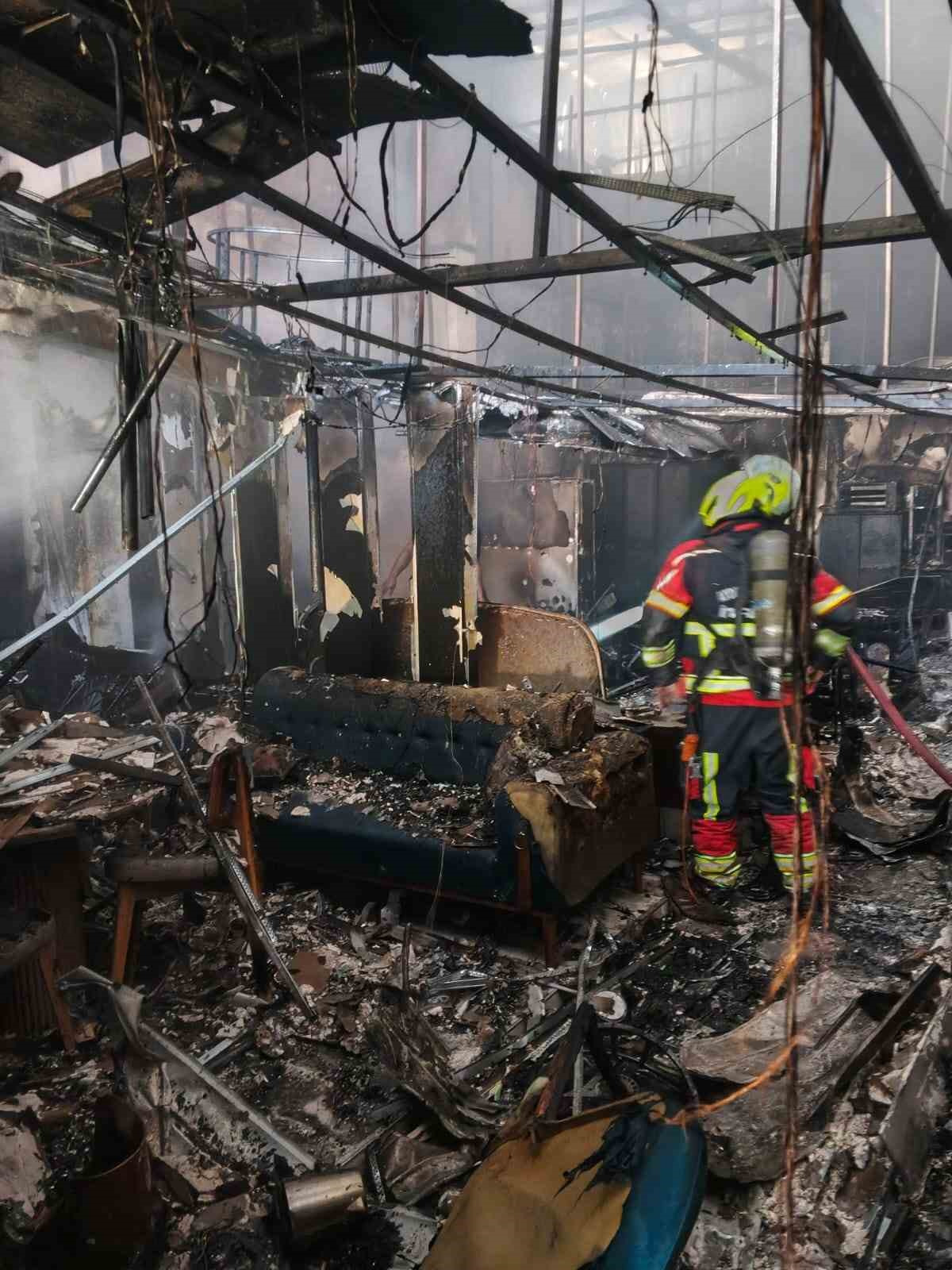 Germencik&rsquo;te iş yeri yangını