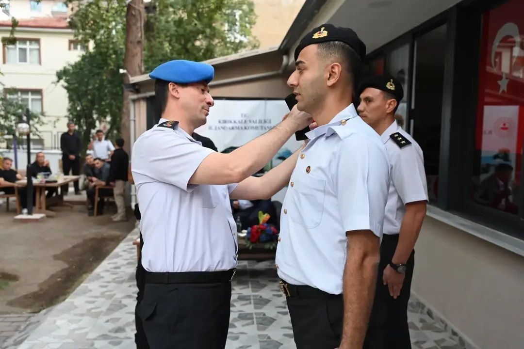 Kırıkkale&rsquo;de jandarma personeline r&uuml;tbe terfi t&ouml;reni