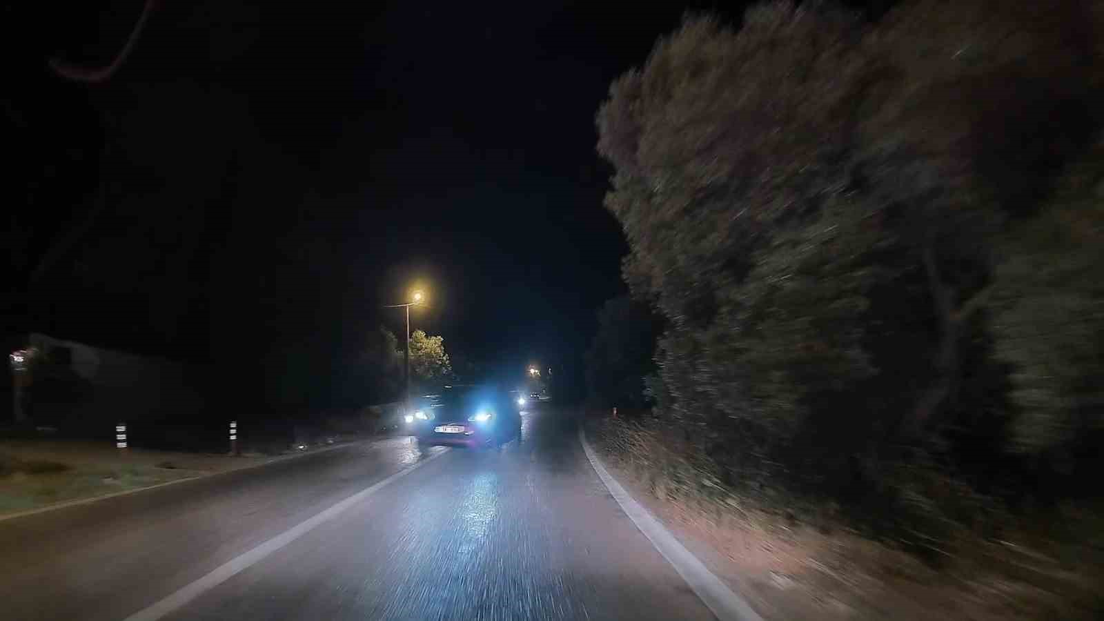 Erdek&rsquo;te hatalı sollama kazaya davetiye &ccedil;ıkardı