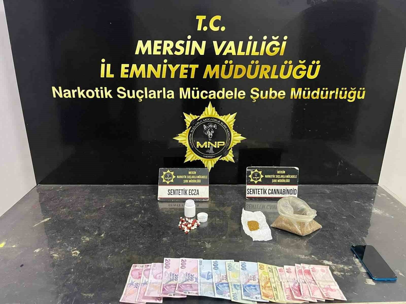 Mersin&rsquo;de uyuşturucu operasyonu: 2 tutuklama