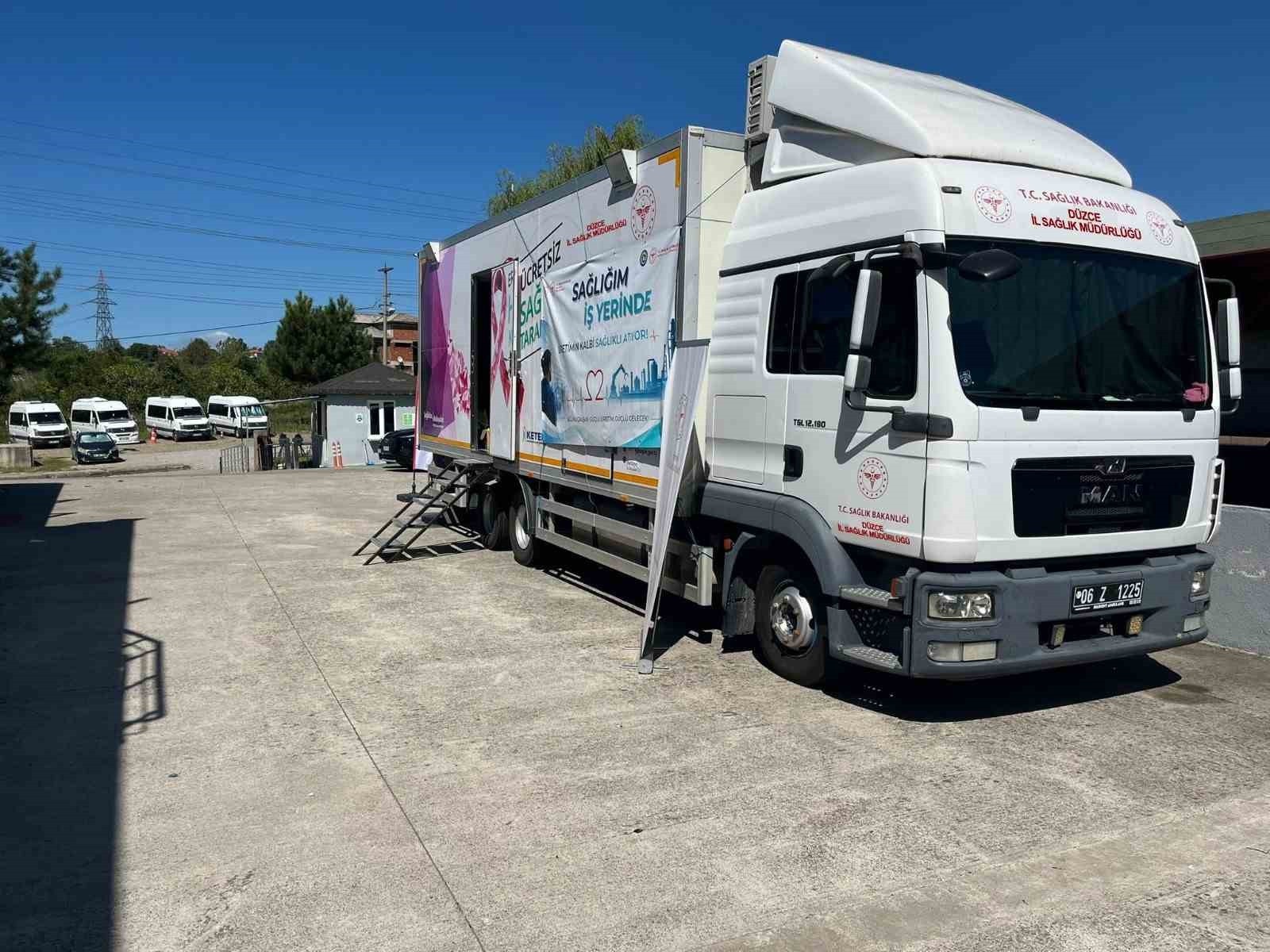 D&uuml;zce&rsquo;nin kanser tarama tırı Bartın&rsquo;da hizmet veriyor