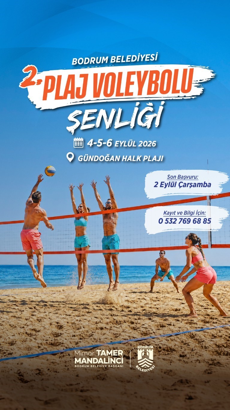 Plaj Voleybolu Şenliği G&uuml;ndoğan&rsquo;da