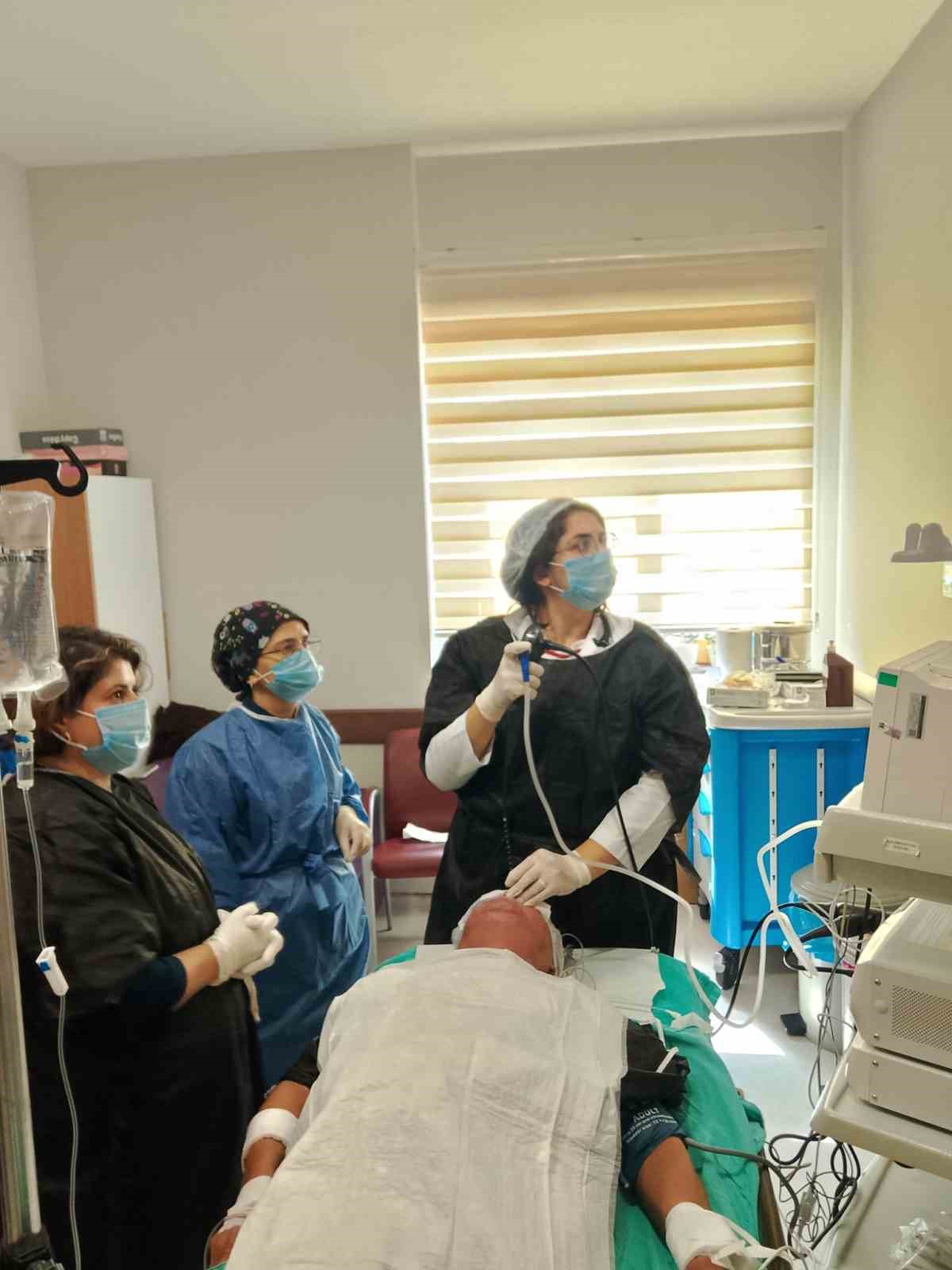 Tavas Devlet Hastanesinde bronkoskopi işlemleri başladı