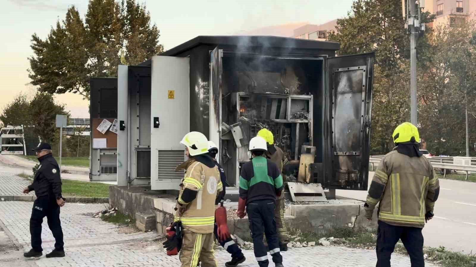 Bursa&rsquo;da trafoda korkutan yangın