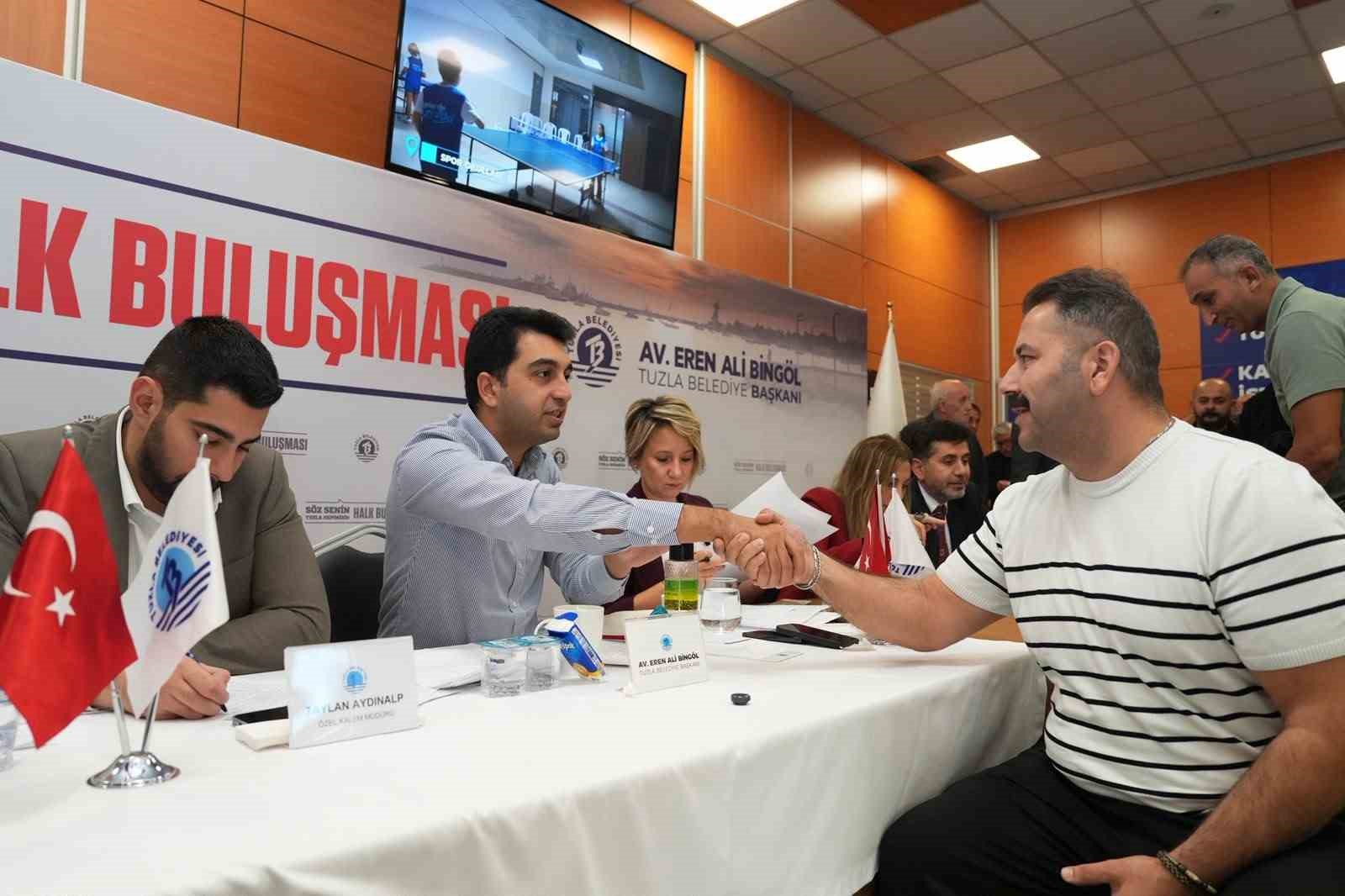 Tuzla&rsquo;da halk buluşması: Vatandaşlar taleplerini Başkan Bing&ouml;l&rsquo;e doğrudan iletti