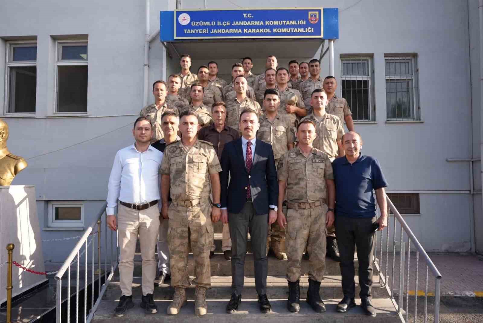 Kaymakam g&uuml;venlik &ccedil;alışmalarını inceledi