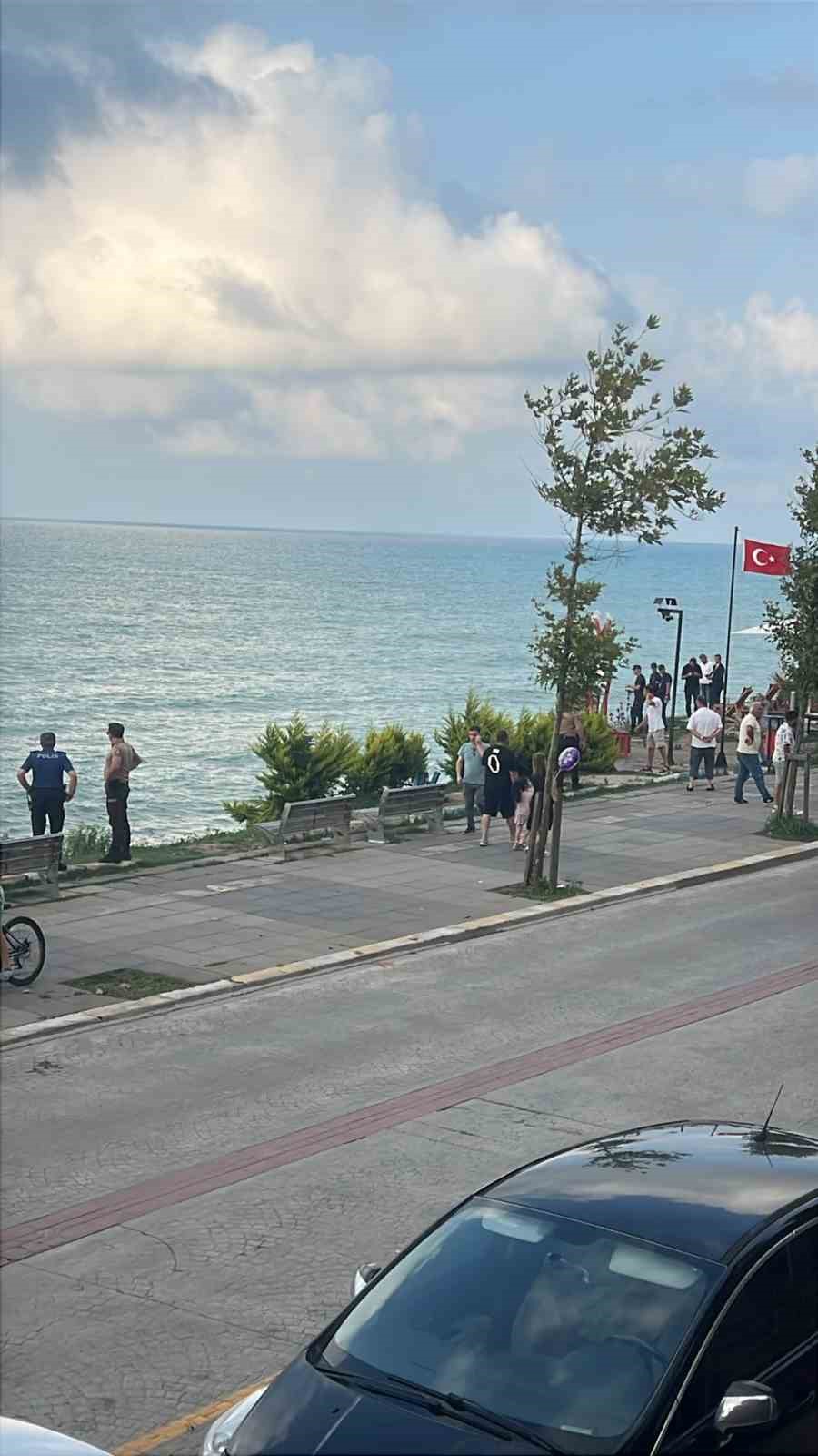 Ak&ccedil;akoca sahiline vuran paniğe neden oldu