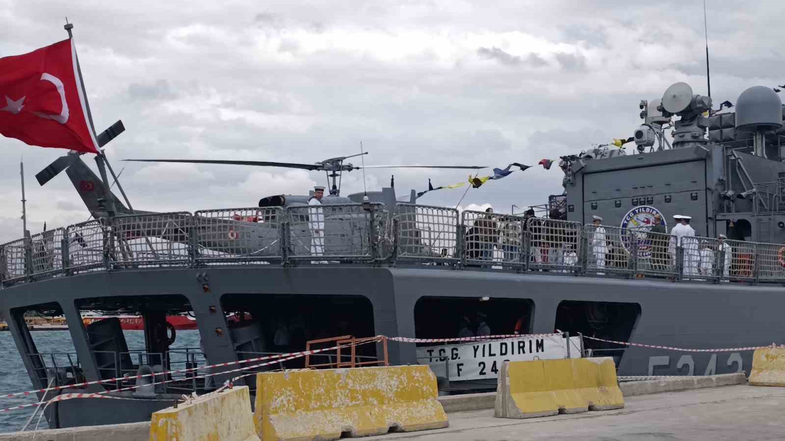 TCG Yıldırım Fırkateyni Tekirdağ&rsquo;da ziyarete a&ccedil;ıldı