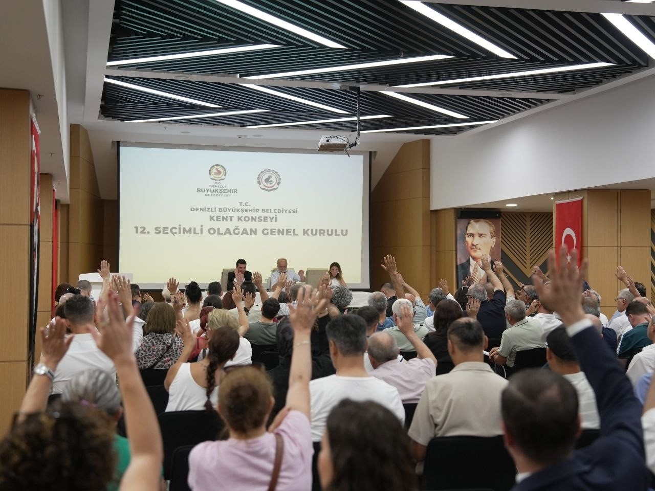 Denizli Kent Konseyinde Başkan Ali Marım güven tazeledi