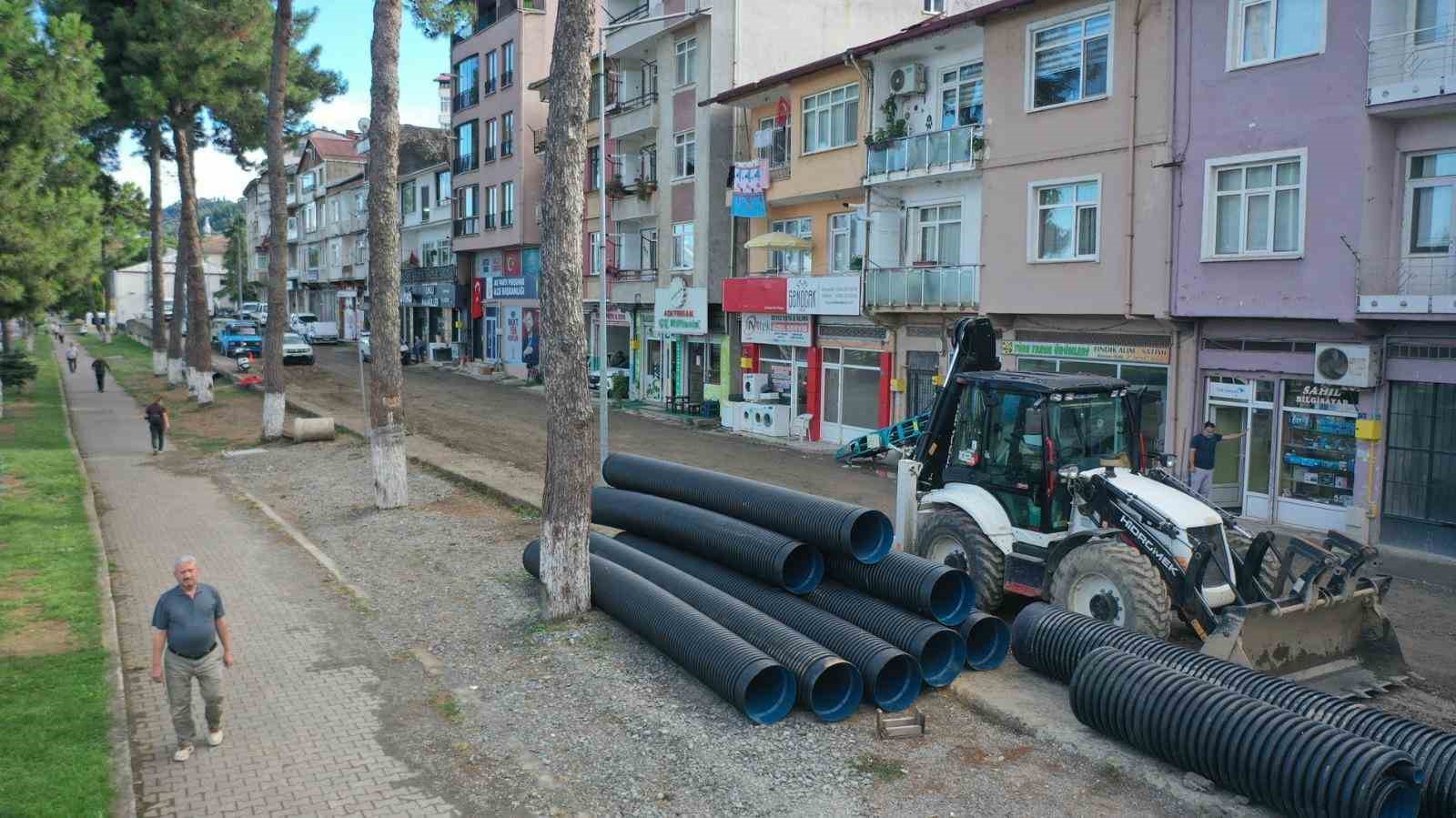Perşembe&rsquo;de 3 bin 500 metrelik yağmur suyu hattı yapılıyor