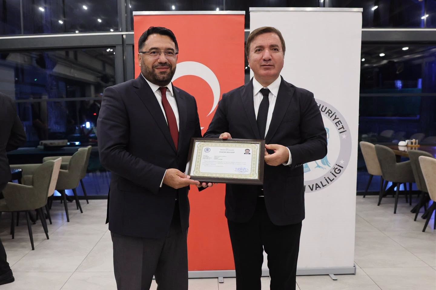 Erzincan İl M&uuml;ft&uuml;s&uuml; Fakirullahoğlu i&ccedil;in veda programı d&uuml;zenlendi