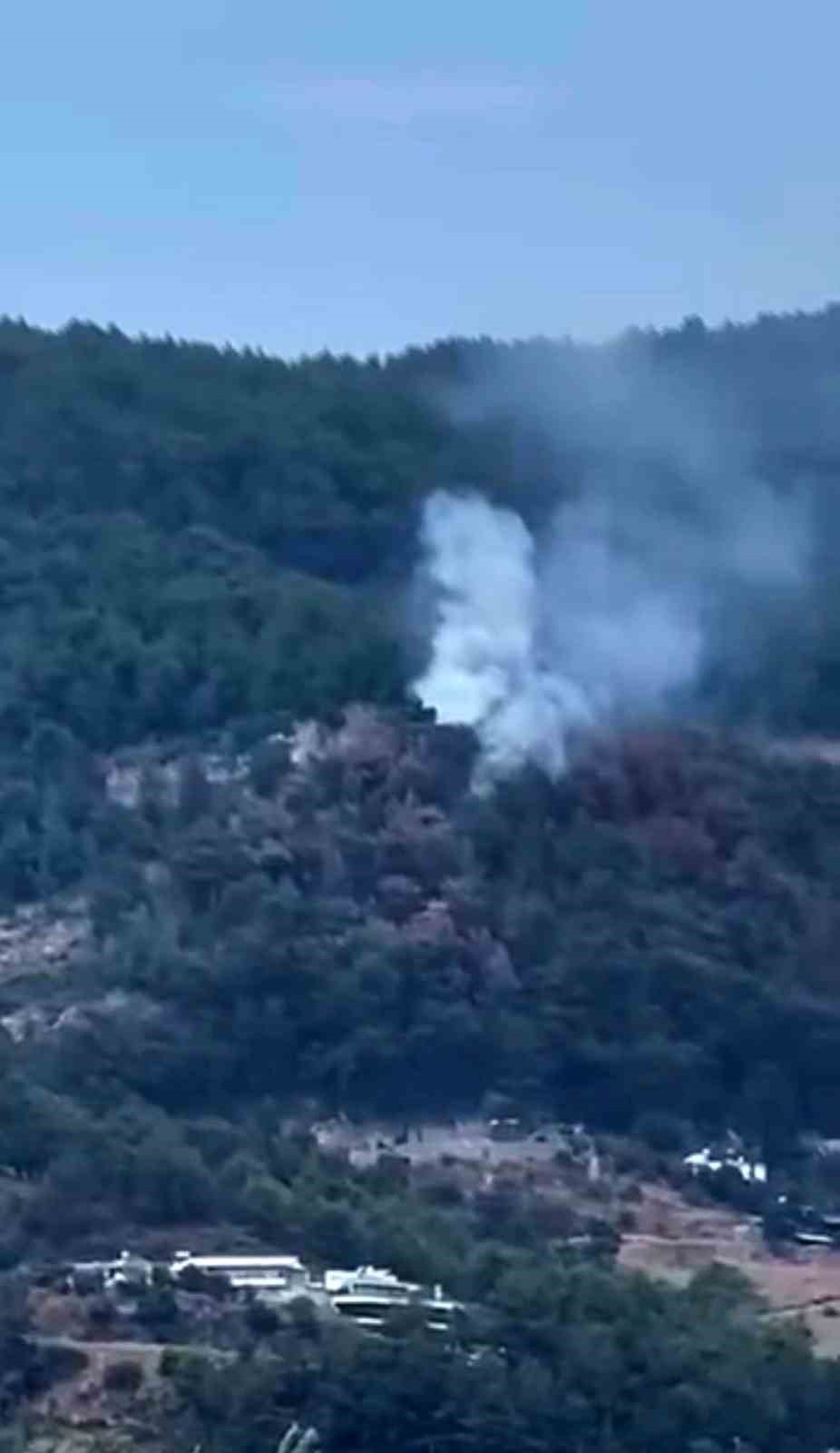 Alanya&rsquo;da ormanlık alan yangını b&uuml;y&uuml;meden kontrol altına alındı