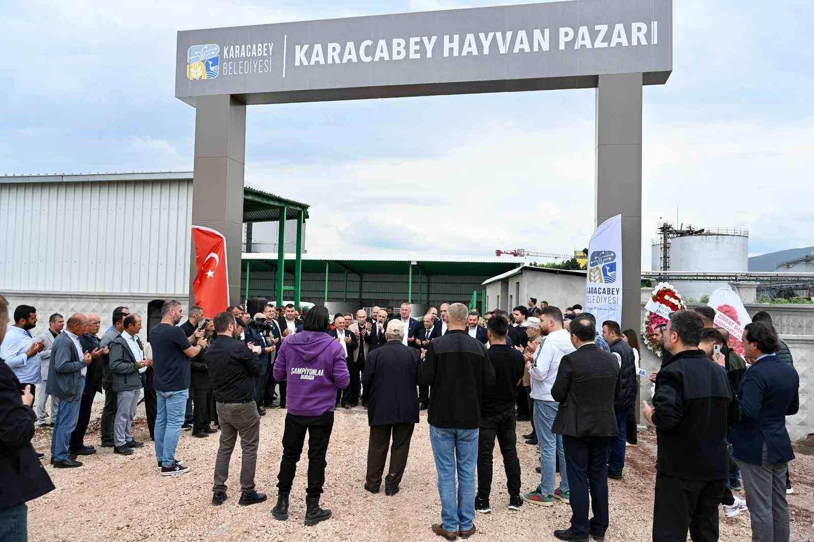 Karacabey Belediyesi hayvan pazarı hizmete açıldı